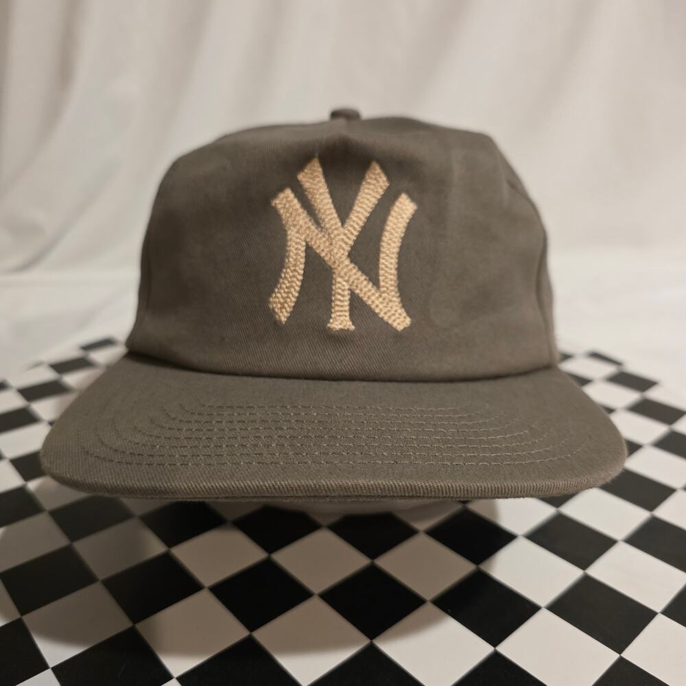 Mondaysuck New York Yankees Snapback Hat Olive Green NY Mondays Suck Logo